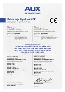 deklaracja zgodnosci klimatyzatory pokojowe 2022 3 pdf